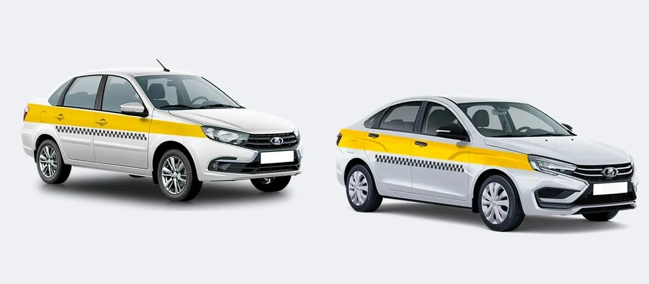 Lada Granta и Lada Vesta — машины для тарифа «Эконом»